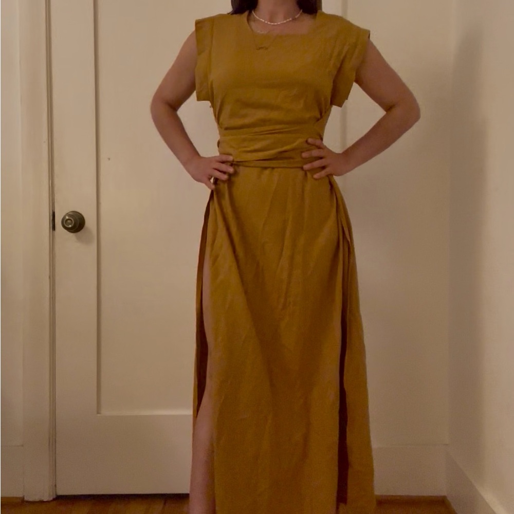 Doen Mustard Maxi Dress
